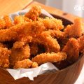 FINGERS DE POLLO CASEROS CON SALSA MIEL MOSTAZA 